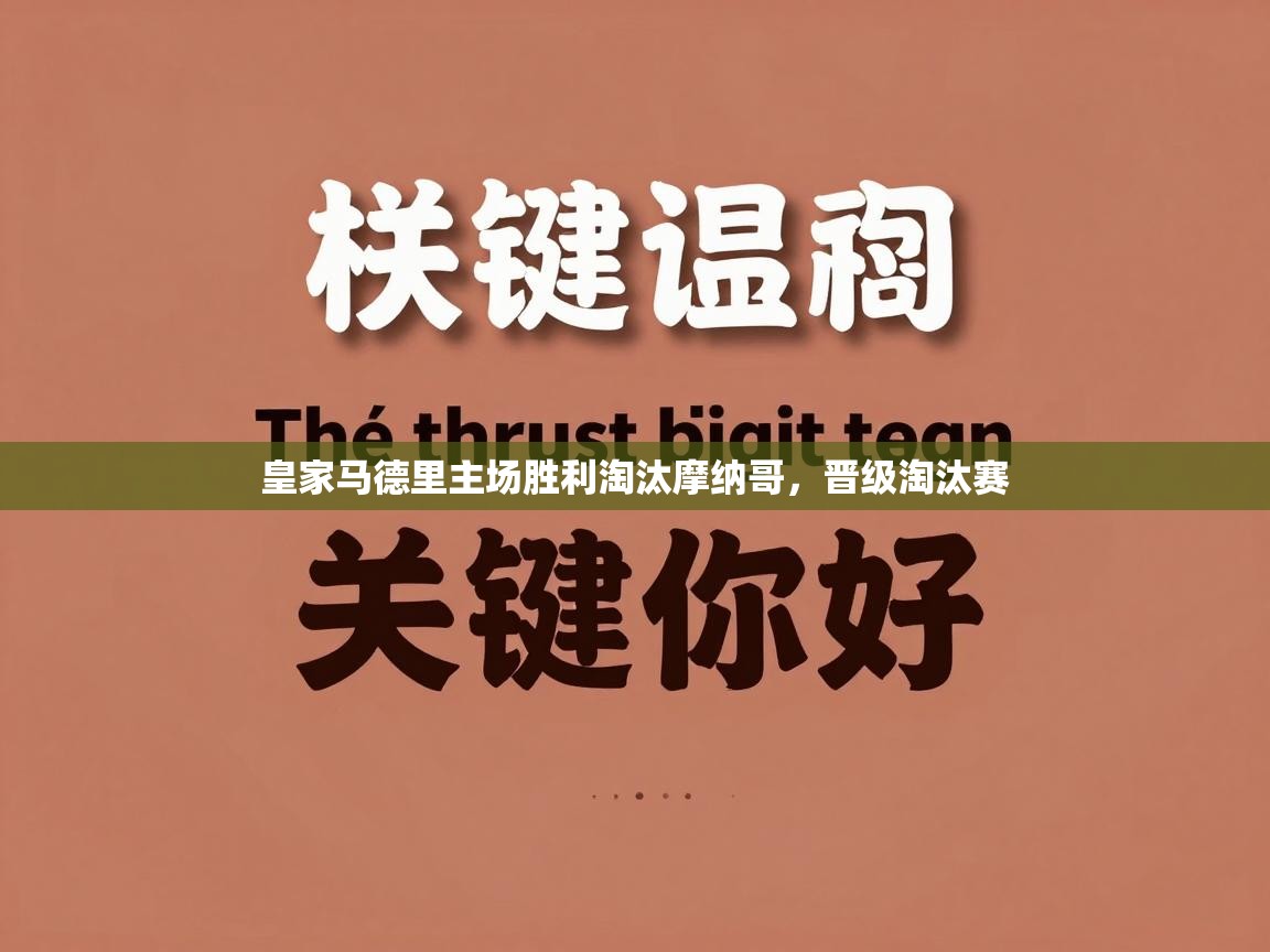 皇家马德里主场胜利淘汰摩纳哥,晋级淘汰赛 第1张