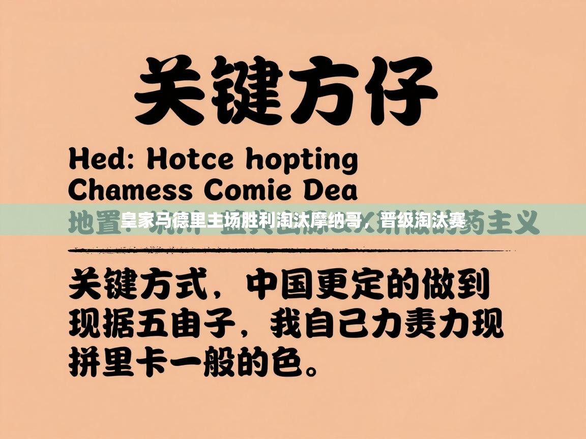 皇家马德里主场胜利淘汰摩纳哥,晋级淘汰赛 第2张